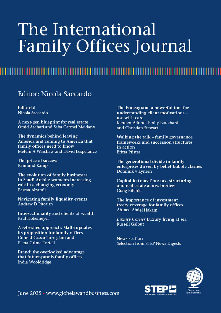 Family Offices Journal 36th-edition - Paul Hokemeyer cover